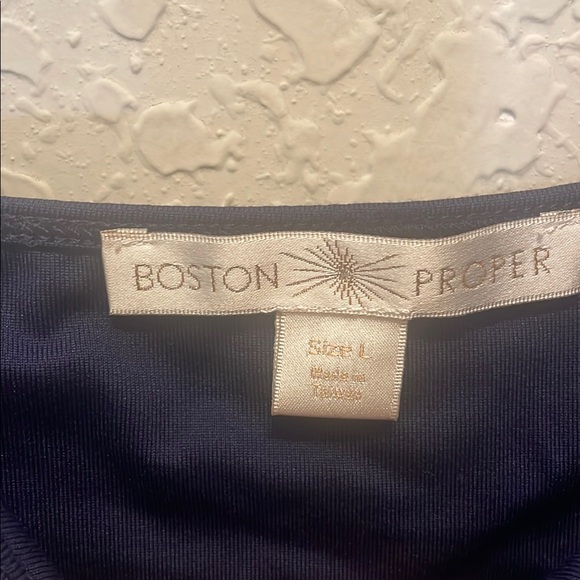 Boston Proper Navy Top - Picture 2 of 4